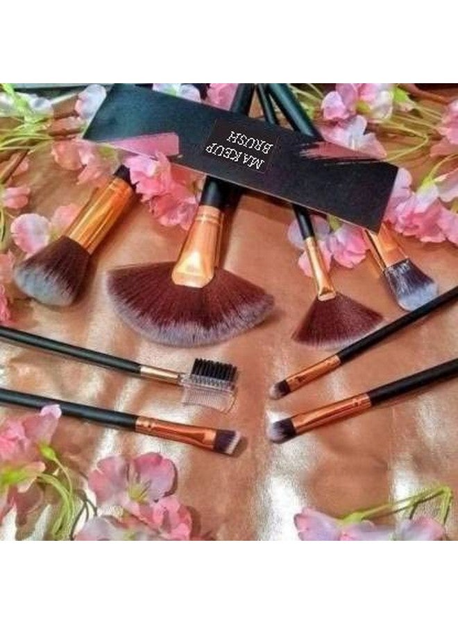 MOBDESK 8 Pcs Premium Foundation Face Powder Blush Eyeshadow Brush Makeup Kit With Blender Sponge And Cleaner - Brushes Set Set, Portable Eye Brushes, Brush, Small Fiber Hair Cosmetic Beautify Tool - Image 3