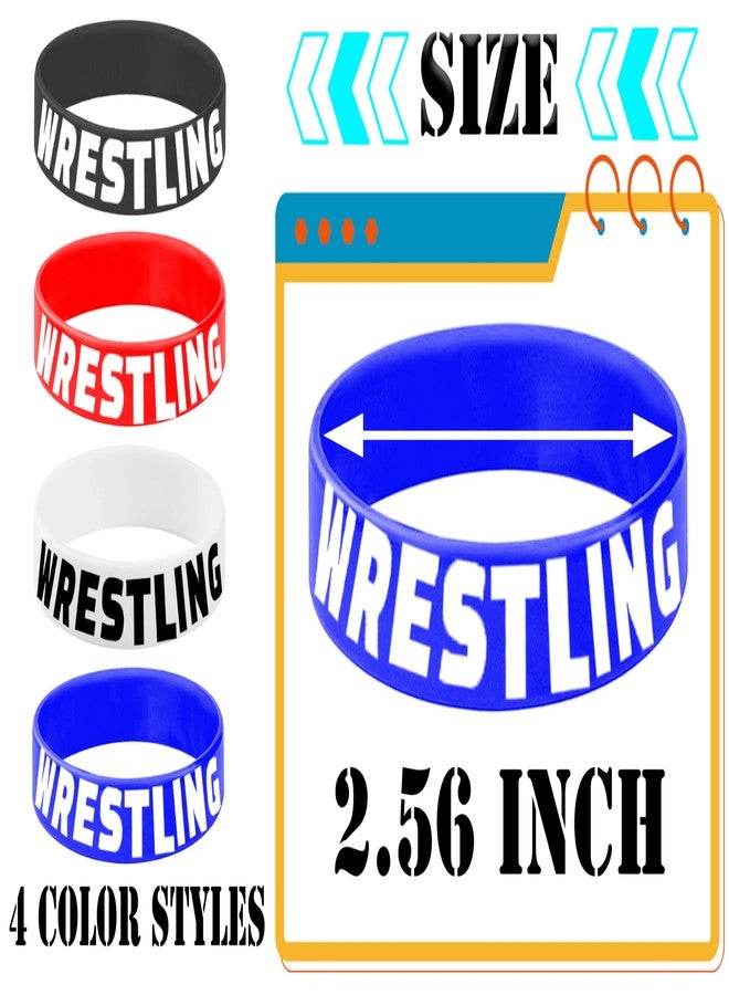 ATSMOICY 24PCS Wrestling Rubber Bracelets Silicones Wristbands - Wrestling Match Themed Birthday Grapple game Baby Kids Party Favors Decorations - Image 4