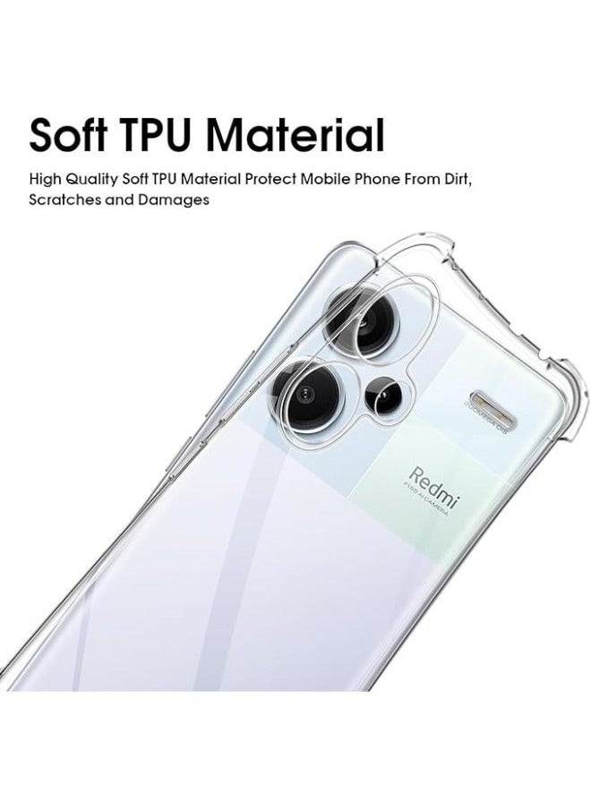 Generic - Case Compatible with Xiaomi Redmi Note 13 Pro Plus 5G Case, Transparent Soft TPU Slim Case, Anti-Shock, Scratch, Resistant Fingerprint Anti-Drop Protective Case - Image 1