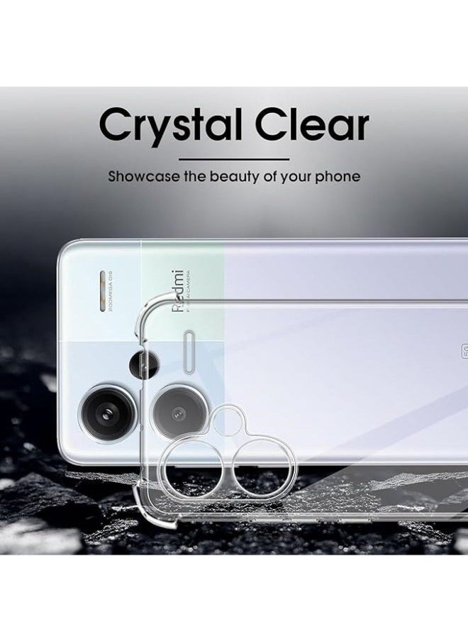 Generic - Case Compatible with Xiaomi Redmi Note 13 Pro Plus 5G Case, Transparent Soft TPU Slim Case, Anti-Shock, Scratch, Resistant Fingerprint Anti-Drop Protective Case - Image 1