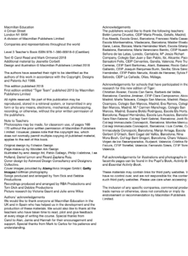 Macmillan  New Tiger - English course for Schools - Level 3_Teachers_Book_cast - Image 2