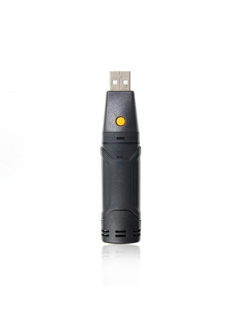 USB Temperature Data Logger, Compact And Portable Reusable Humidity Recorder, Lightweight And Durable Temperature And Humidity Data Loggers, (1pc, Black)