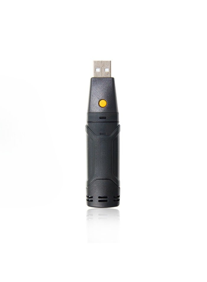 USB Temperature Data Logger, Compact And Portable Reusable Humidity Recorder, Lightweight And Durable Temperature And Humidity Data Loggers, (1pc, Black)