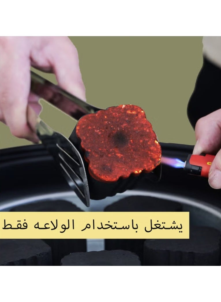 أف واي سي أقراص فحم سريعة الاشتعال للشواء والبخور - مكعبات فحم سريعة الاشتعال بدون دخان مع فتحة مركزية - عبوة من 12 قطعة - Image 3