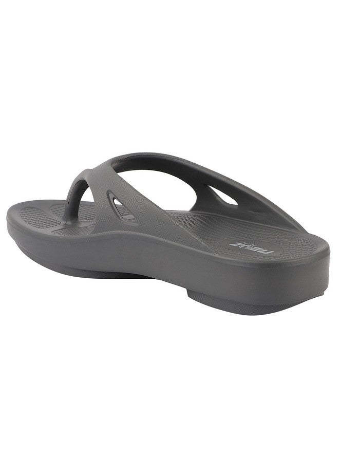 Neoz Extra Soft Men's Slippers with Cushion FootBed for Adult | Comfortable & Light Weight | Stylish & Anti-Skid | Waterproof & Regular Flip Flops for Gents/Boys, M-CLASSIC-CARBON_6 - Image 5
