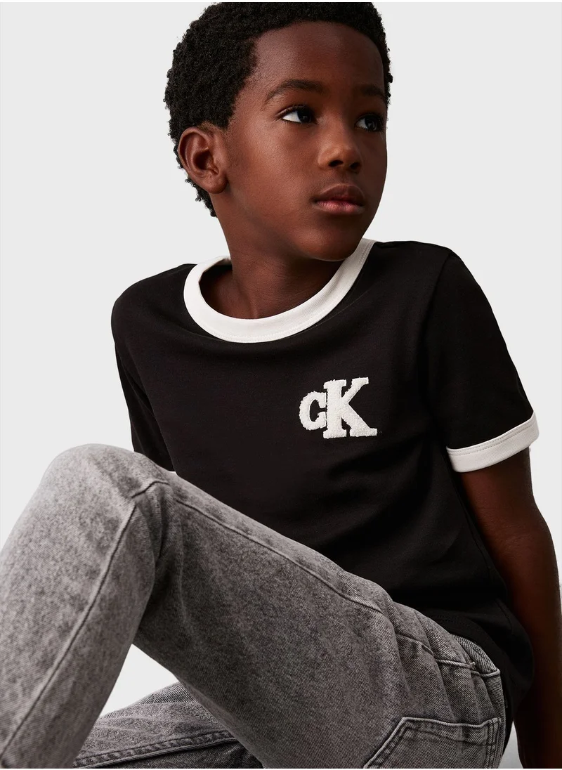 Calvin Klein Jeans Youth Ringer Mono T-Shirt