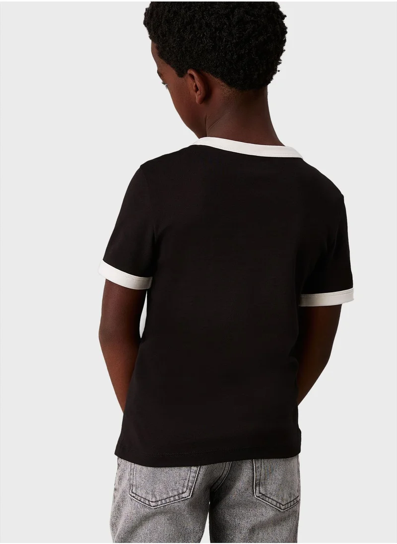 Calvin Klein Jeans Youth Ringer Mono T-Shirt