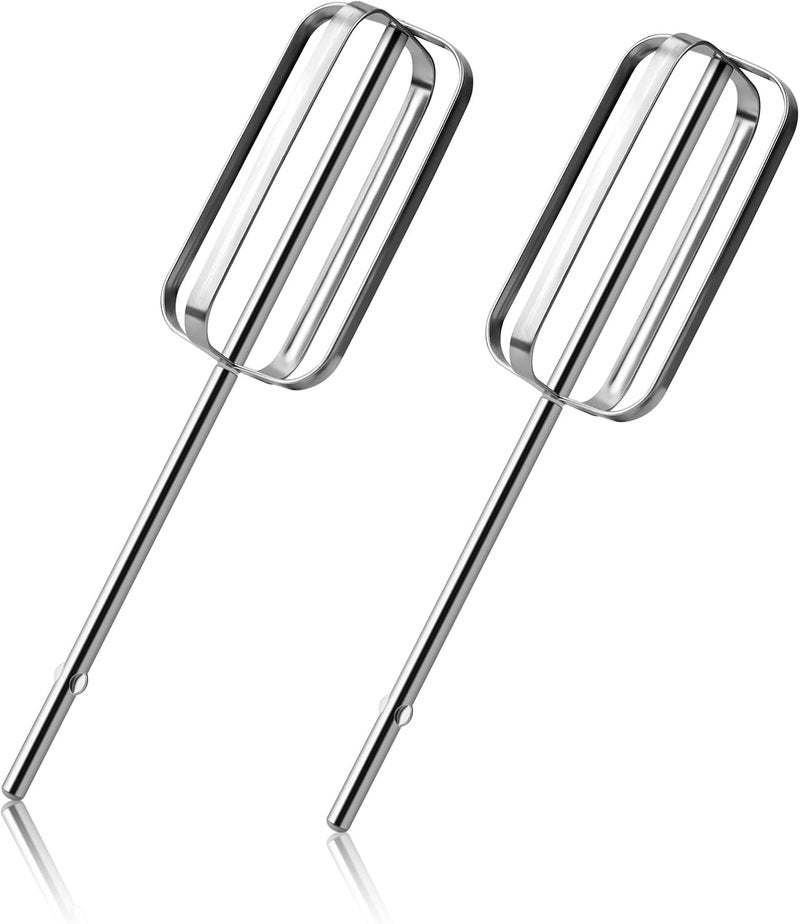 Abvsdu 2 Pcs Hand Mixer Attachments Beaters, Hand Mixer Beaters Attachments for Kitchen Stainless Steel Replacement Parts for KitchenAid W10490648, KHM2B, AP5644233, PS4082859 - Image 1