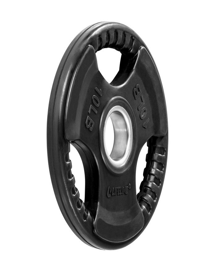 Lifeline Fitness Rubber Grip Plates For Olympic Barbell - 2" Weight Plates for Home or Gym - Strength Training Single Plates - 2.5/5/10/25/35/45 LB Options - Image 1