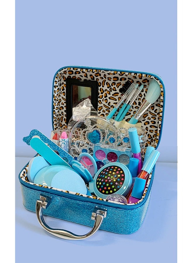 Girls purchasing products for children's makeup sets, Frozen makeup sets, genuine washable makeup sets for little girls, princesses learning to walk makeup, and birthday gifts for girls - Image 3