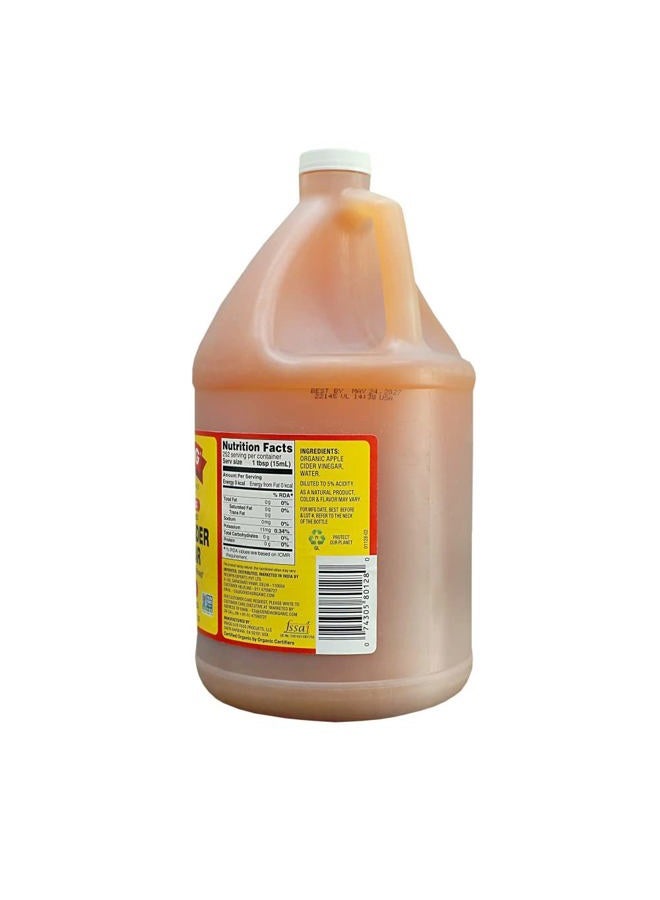Bragg Organic Apple Cider Vinegar, Raw, Unfiltered, With The Mother, 128 oz - Image 2
