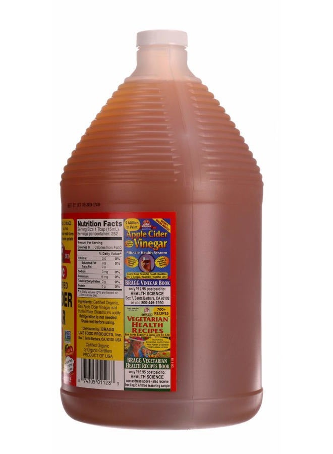 Bragg Organic Apple Cider Vinegar, Raw, Unfiltered, With The Mother, 128 oz - Image 4