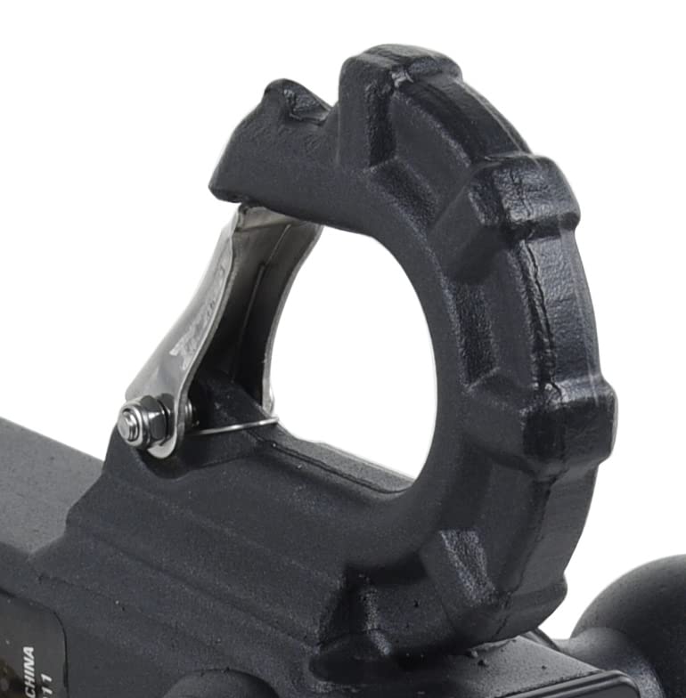 REYSUN Trailer Hitch 864011L Tri Ball Mount with Hook, Tactical Tow Hook, Fits 2 inch Hitch Receiver, Secure with Self-Lock Latch, Matt Black, 5/8 Inch Hitch Lock Included… - Image 5