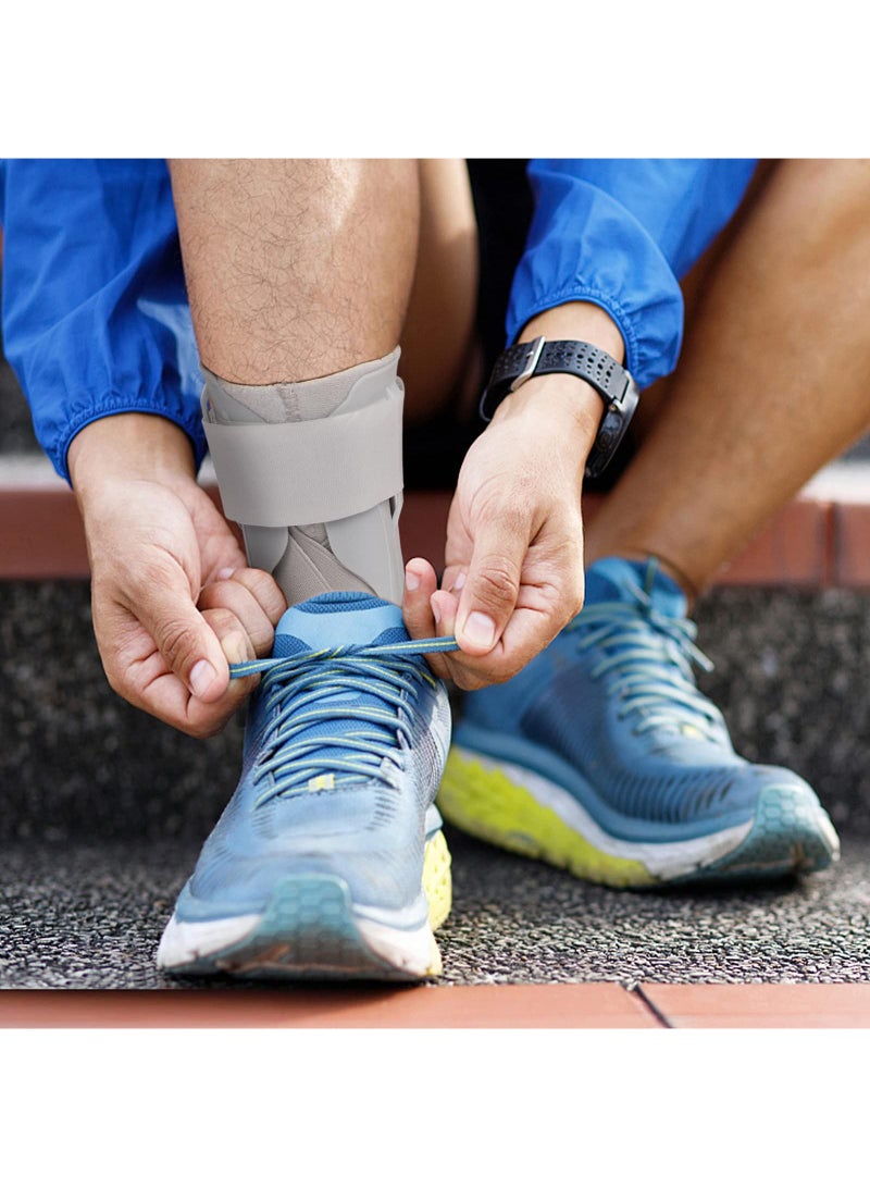 Sweet seven Advanced Ankle Support Brace with Stabilizers and Cross Fixing Belt - Sports Injury Recovery, Sprain Relief, Arthritis - 1 Piece (L) - Image 2