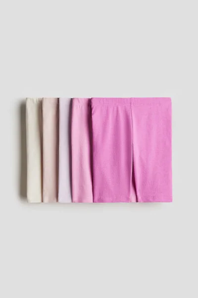 H&M 5-pack cotton cycling shorts