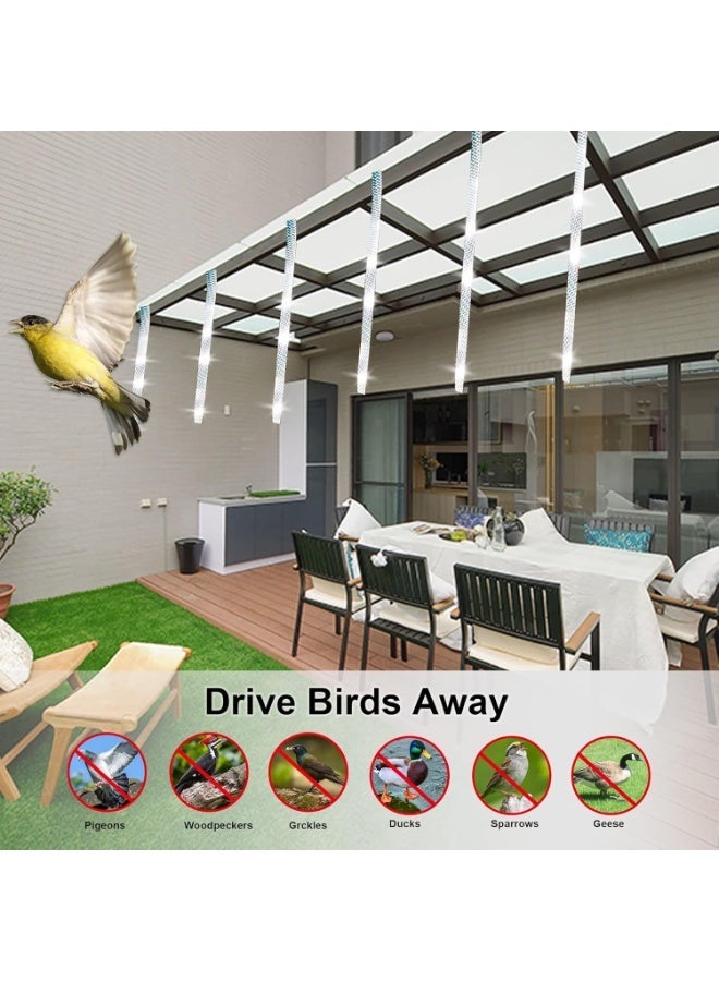 110m x 4.8cm Holographic Bird Scare Ribbon, Double-Sided Reflective Tape for Bird Deterrent, Garden Protection - Image 2