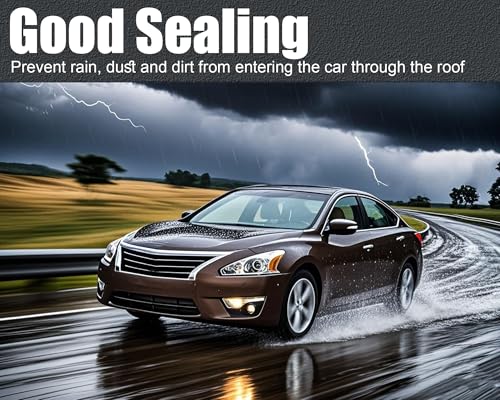 Swzld Roof Trim Molding Weather Stripping Fit for Nissan Altima 2013-2018, 73852-3TA0A 73853-3TA0A Roof Drip Molding Trim, Left & Right, 2Pcs Roof Molding Trim Weatherstrips - Image 5