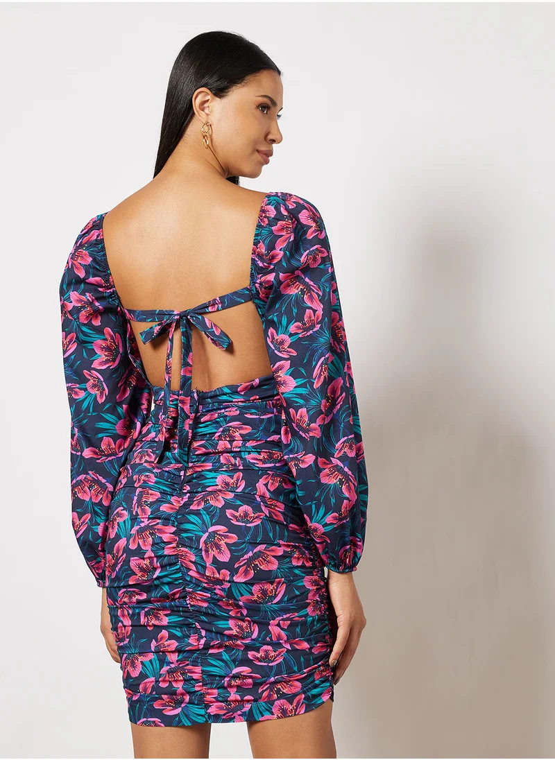 ترينديول Multicolored Floral Dress