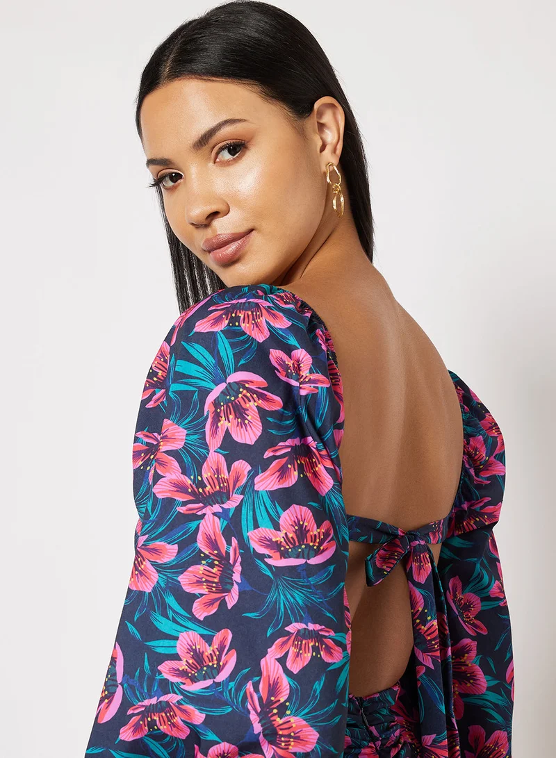 trendyol Floral Long Sleeve Dress