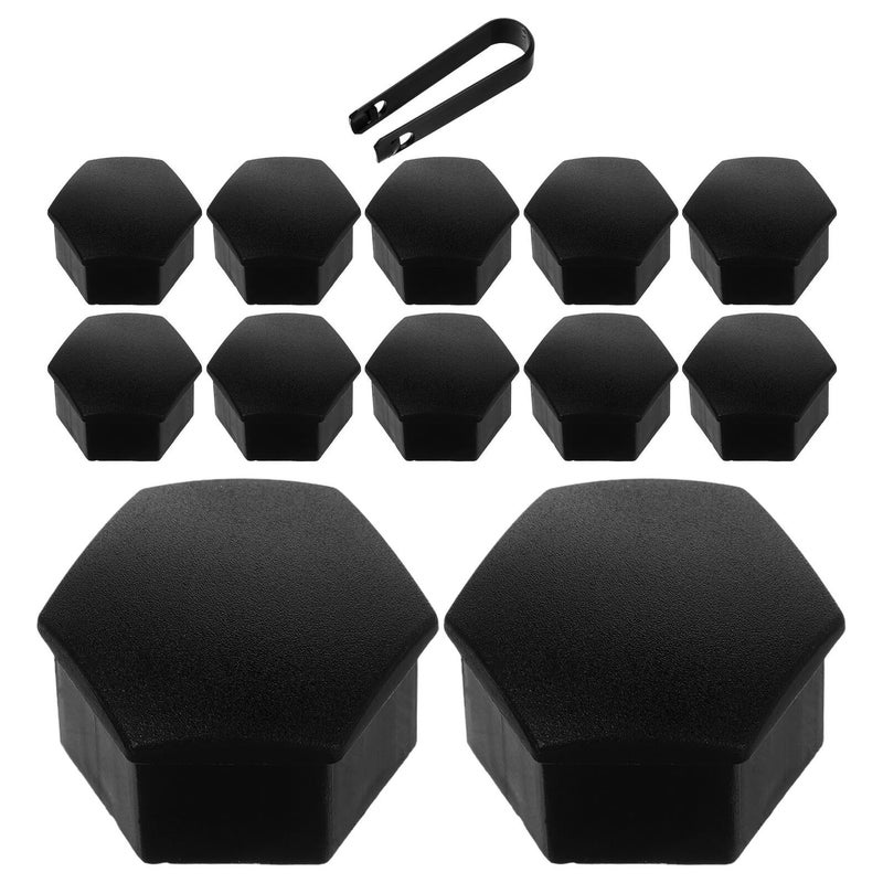 20pcs Hex Nut Cover Wheel Lug Nut Cover Replacement Set With Installation Clip Matte Black Anti Rust Car Tire Screw Cover - Image 2