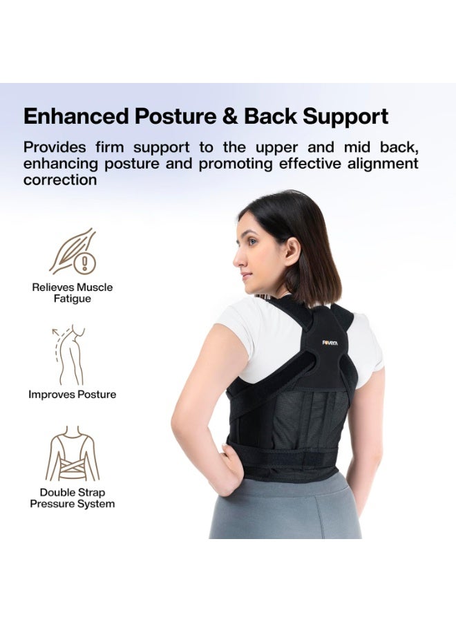 FOverA Back Brace and Posture Corrector for Women and Men, Premium Neoprene Fabric - Breathable & Comfortable, Adjustable Back Brace for Upper and Lower Back Pain Relief (Universal) - Image 5