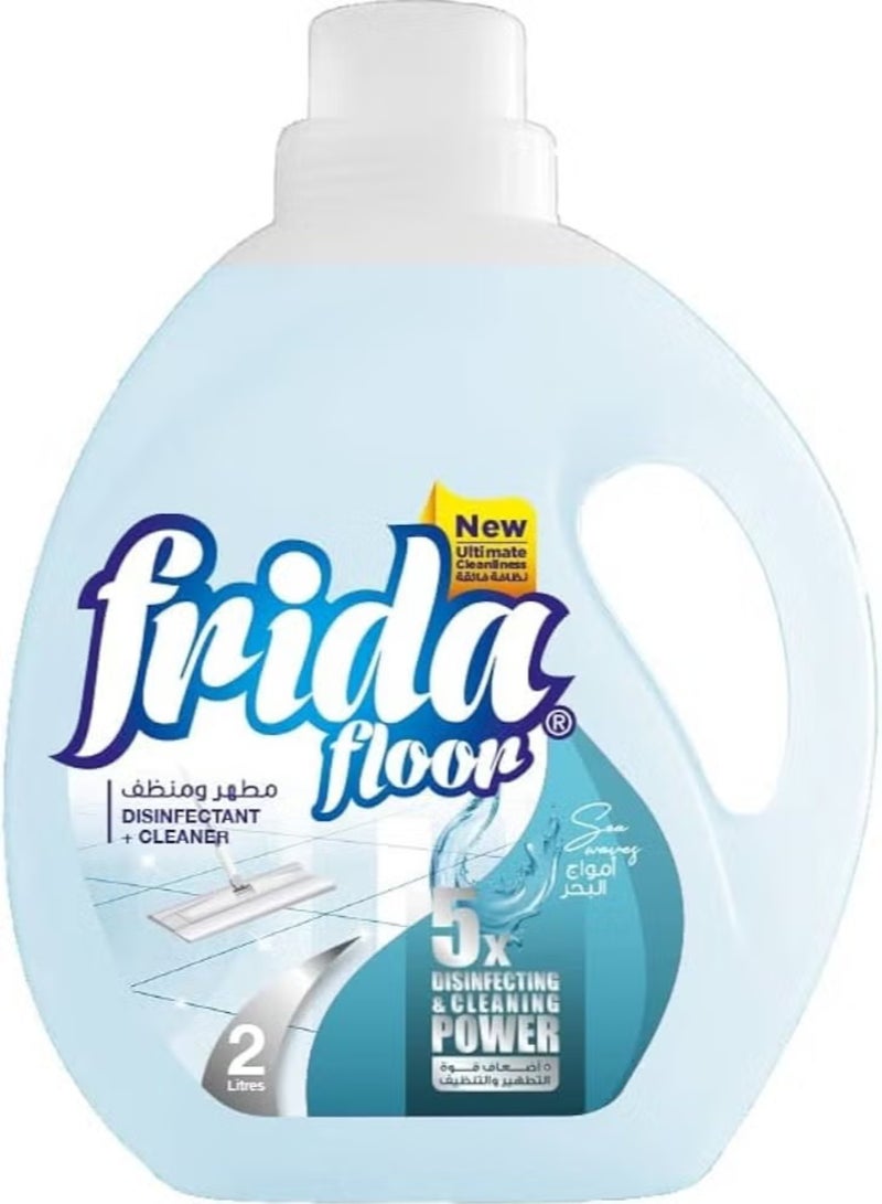 فريدا منظف ​​ومطهر الأرضيات بأمواج البحر المنعشة 2 لتر