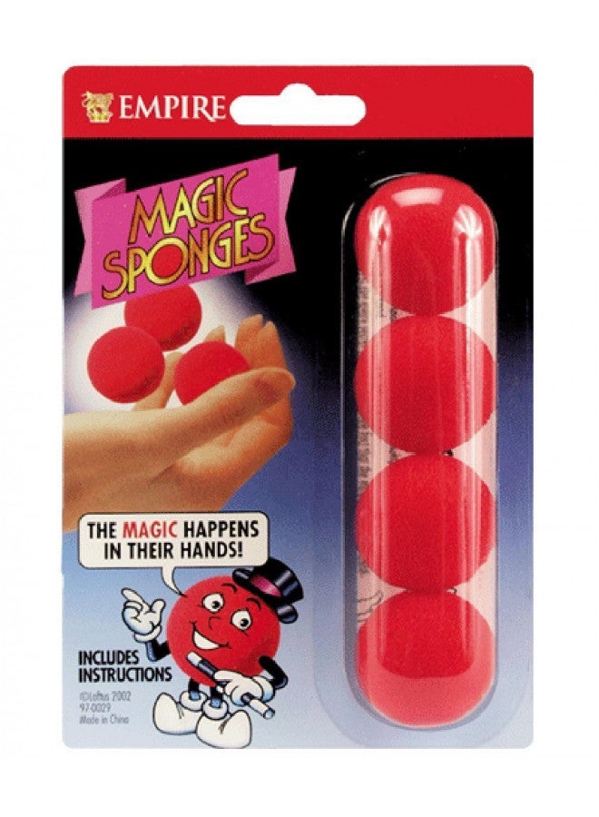 Loftus Red Magic Sponge Ball Set, 1 1/4 inch Balls with Instructions - Image 2