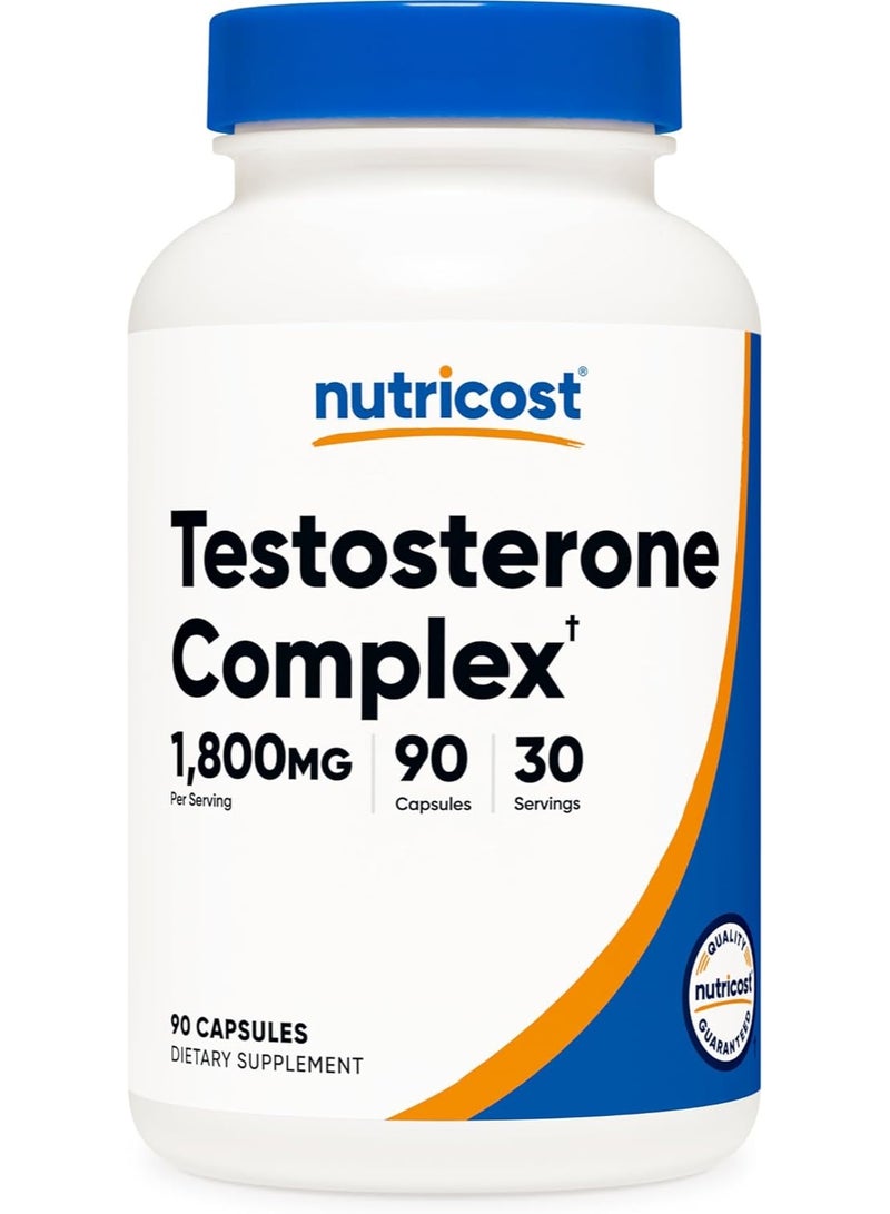 Nutricost Testosterone Support Complex 1800mg Per Serving 90 Capsules 30 Servings - Image 1