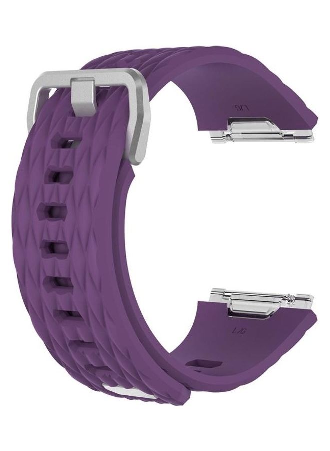 BGM For Fitbit Ionic Dragon Scale Texture Replacement Wrist Strap Watchband With Buckle Purple