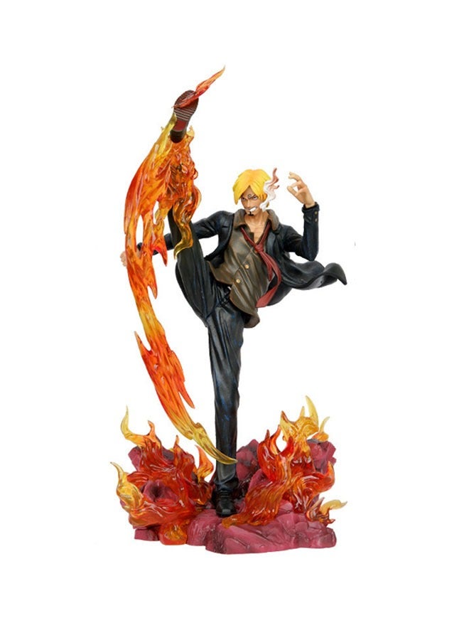General One Piece Straw Hat Group Demon Wind Foot Sanji Character Model Desktop Decoration Model Toy Birthday Party Collection Decoration Gift for Family and Friends  - Image 1