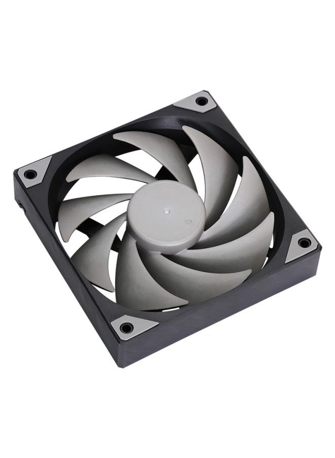 Sama Pingtouge V1 Performance Edition Black Matte 12cm Case Cooling Fan, 9 Blades, High Airflow, Hydraulic Bearing, Pwm Speed Control, Small 4-pin Multi-fan Series Connection - Image 5