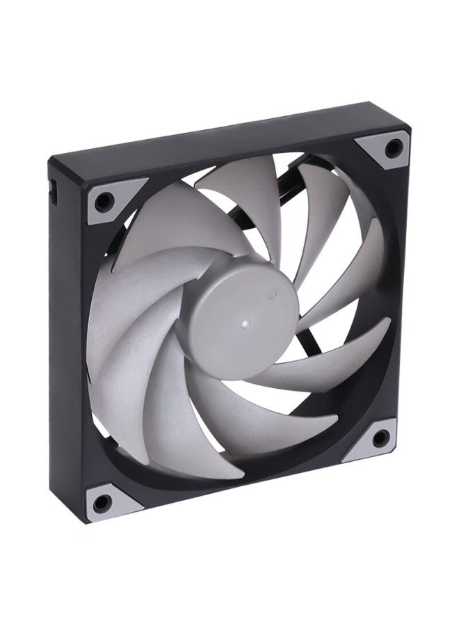 Sama Pingtouge V1 Performance Edition Black Matte 12cm Case Cooling Fan, 9 Blades, High Airflow, Hydraulic Bearing, Pwm Speed Control, Small 4-pin Multi-fan Series Connection - Image 4