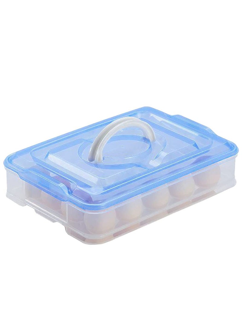 SPHP SPHP Egg Box 12 Grid Egg Storage Basket for Fridge Double layer plastic egg storage box 1 Layer 12 Grids Egg Storage Tray Box 12  - Image 1