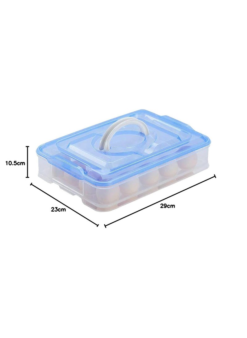 SPHP SPHP Egg Box 12 Grid Egg Storage Basket for Fridge Double layer plastic egg storage box 1 Layer 12 Grids Egg Storage Tray Box 12  - Image 4
