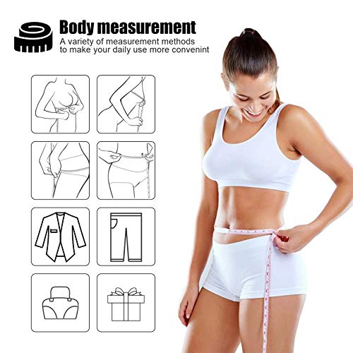 BUSHIBU Tape Measure Body Measuring Tape, Retractable 60 Inch Soft Mini Measuring Tape, Small Sewing Fabric Tape Ruler for Cloth Waist Medical Nursing Craft(10 Pack) - Image 5