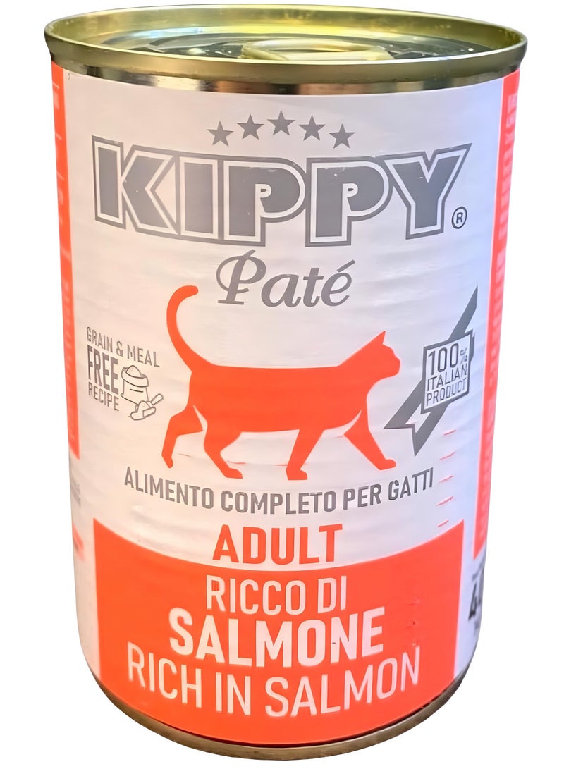 Kippy Pate Wet cat food (24 cans) - Kippy Pate  with salmon flavor - 24 × 400g - Image 2