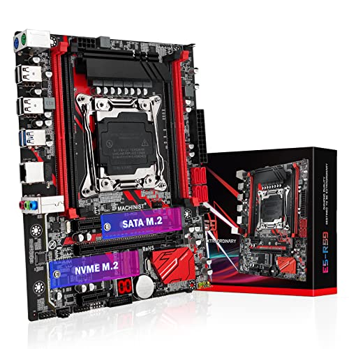 MACHINIST X99 LGA 2011-V3 Motherboard, Micro ATX Motherboard (PCIe 3.0, M.2 Slots, 4 Channel DDR4, SATA 6Gb/s) for Intel XEON E5 V3/V4, Core i7 seriers CPUs, PC Server Mainboard with Diagnostic Card - Image 1