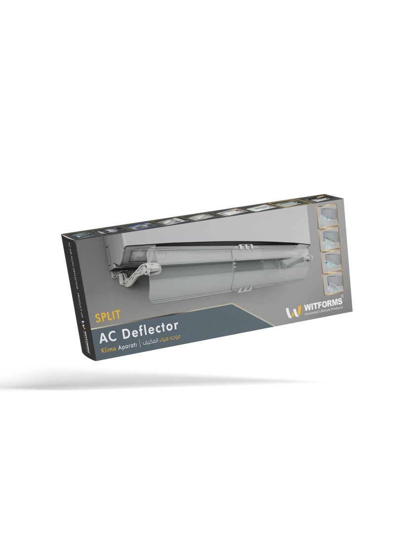 Witforms - AC air Deflector for Split A/C , Model Split, Adjustable Size to Fit All Sizes , easy to install and remove… - Image 1