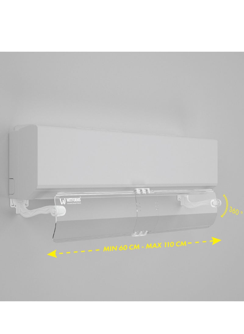 Witforms - AC air Deflector for Split A/C , Model Split, Adjustable Size to Fit All Sizes , easy to install and remove… - Image 1