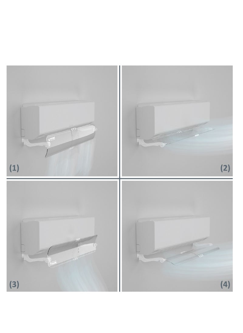 Witforms - AC air Deflector for Split A/C , Model Split, Adjustable Size to Fit All Sizes , easy to install and remove… - Image 1