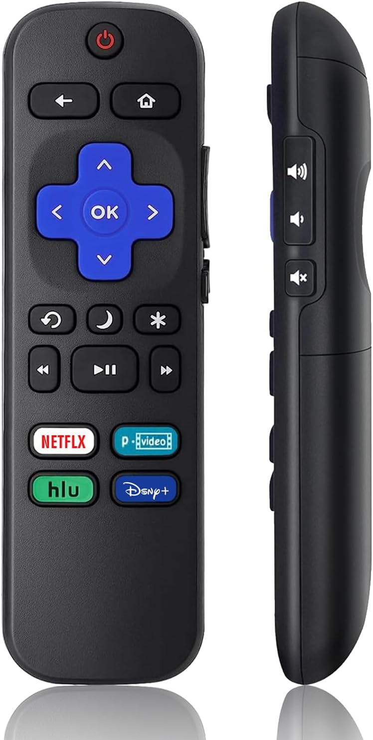 جهاز تحكم عن بعد عالمي بديل لجميع موديلات تلفزيون Roku، متوافق مع تلفزيونات TCL/Hisense/Sharp/Philips/Onn/Element/Insignia/JVC/RCA R0KU الذكية 【غير مخصص لـ RokuStick وBox وPlayers】 - Image 1
