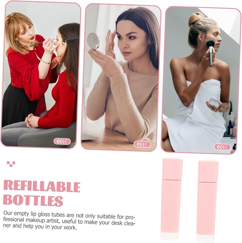Didiseaon Diy Lipstick Container 4 Pack Lip Gloss Tubes 5g Plastic Bottles Refillable - Image 4