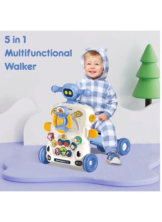 5 in 1 Baby Walker, Learning Table Mode, Game Panel Mode, Scooter Mode, Roller Coaster Mode With Musical keyboard - Blue - pzsku/ZA1EEF66BDD43369E5A1CZ/45/_/1701670245/f58ae91e-4899-46b2-8394-5a69032b85d7