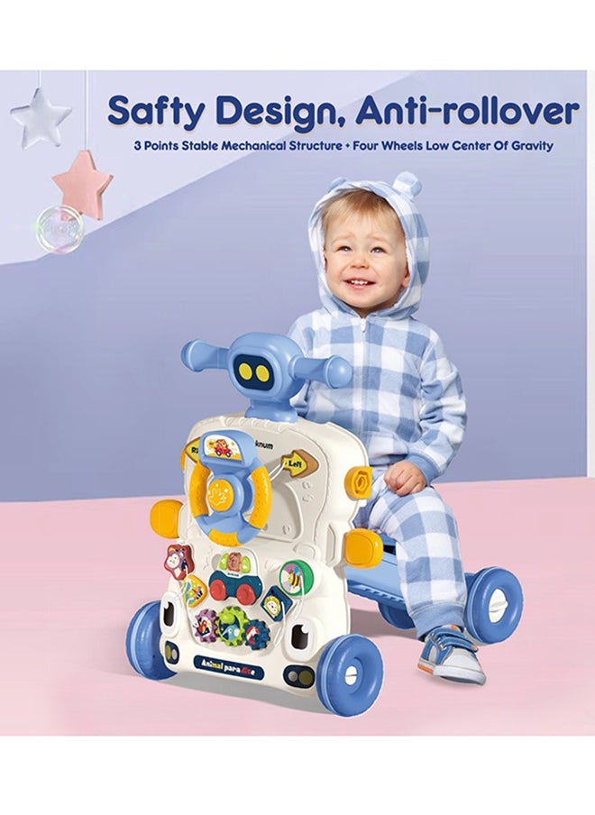 5 in 1 Baby Walker, Learning Table Mode, Game Panel Mode, Scooter Mode, Roller Coaster Mode With Musical keyboard - Blue - pzsku/ZA1EEF66BDD43369E5A1CZ/45/_/1701670337/813e1f51-84ef-43b0-b61d-9829a00588ef