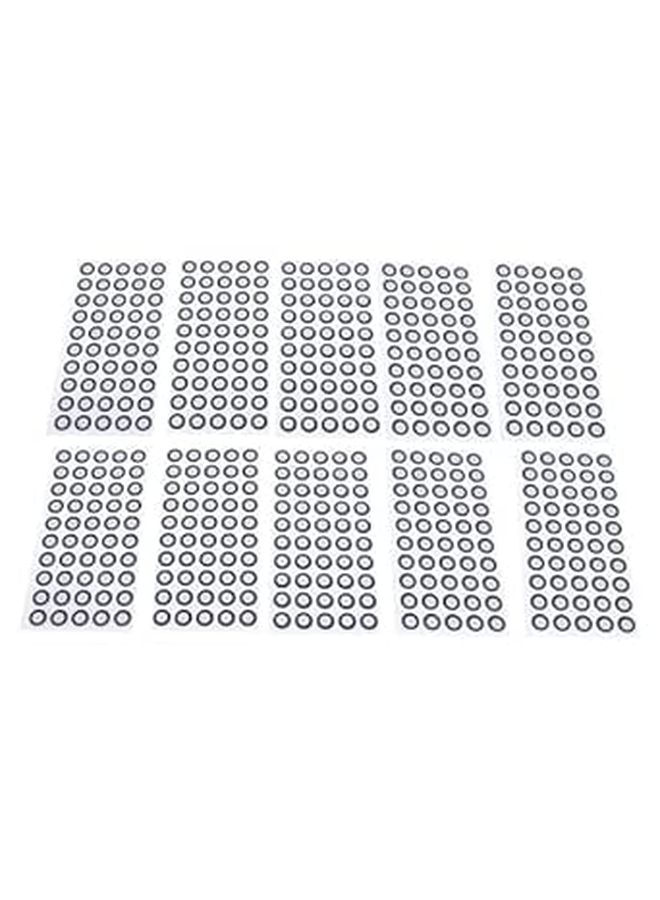 3D Scanning Reflective Markers 500 Pcs 6mm ID 10mm OD Adhesive Reusable Sunproof Foils For Capture - Image 1
