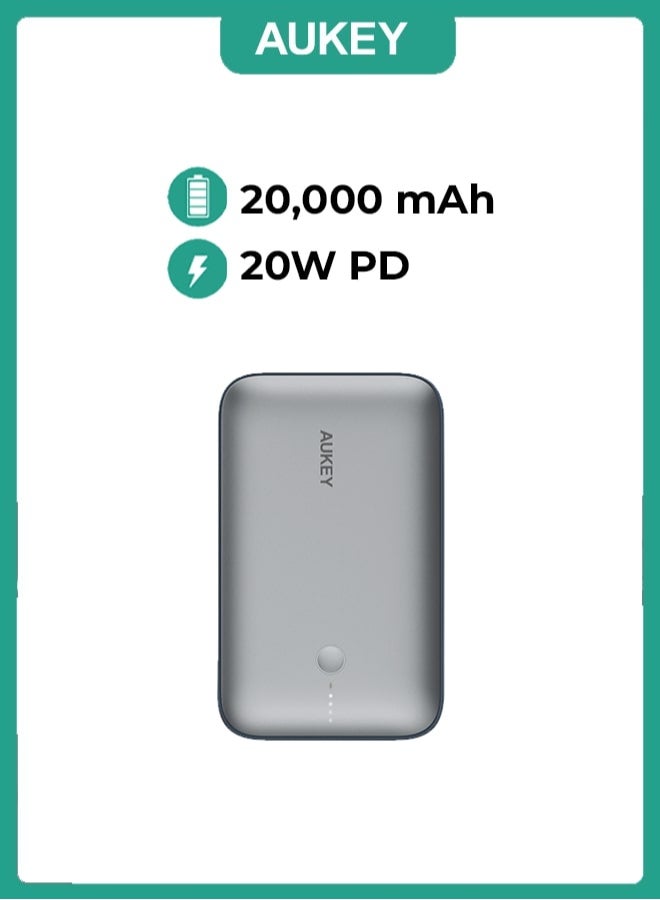 AUKEY Power Bank Spark 20,000 mAh 20W PD Charging mAh22.5W , Y57 GY - Image 1