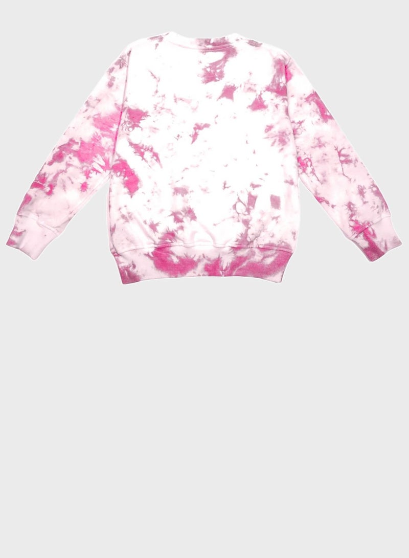 BOLD&KO Kids Tie Dye Sweatshirt - Image 2