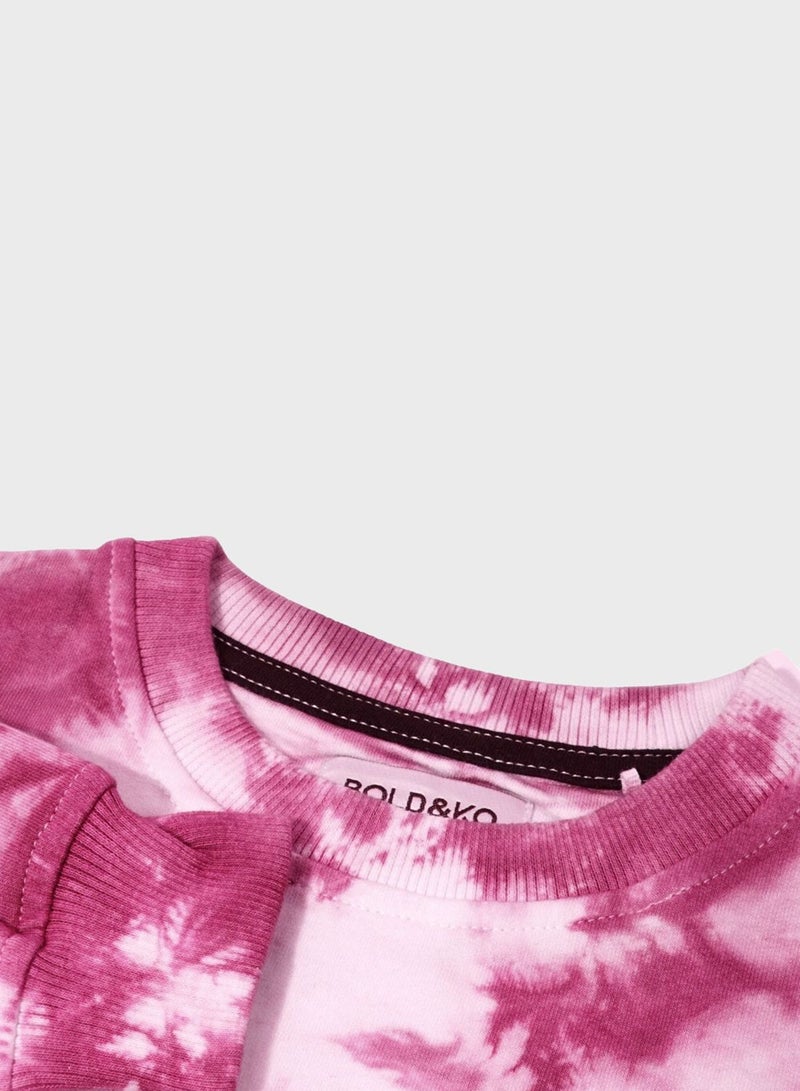 BOLD&KO Kids Tie Dye Sweatshirt - Image 3