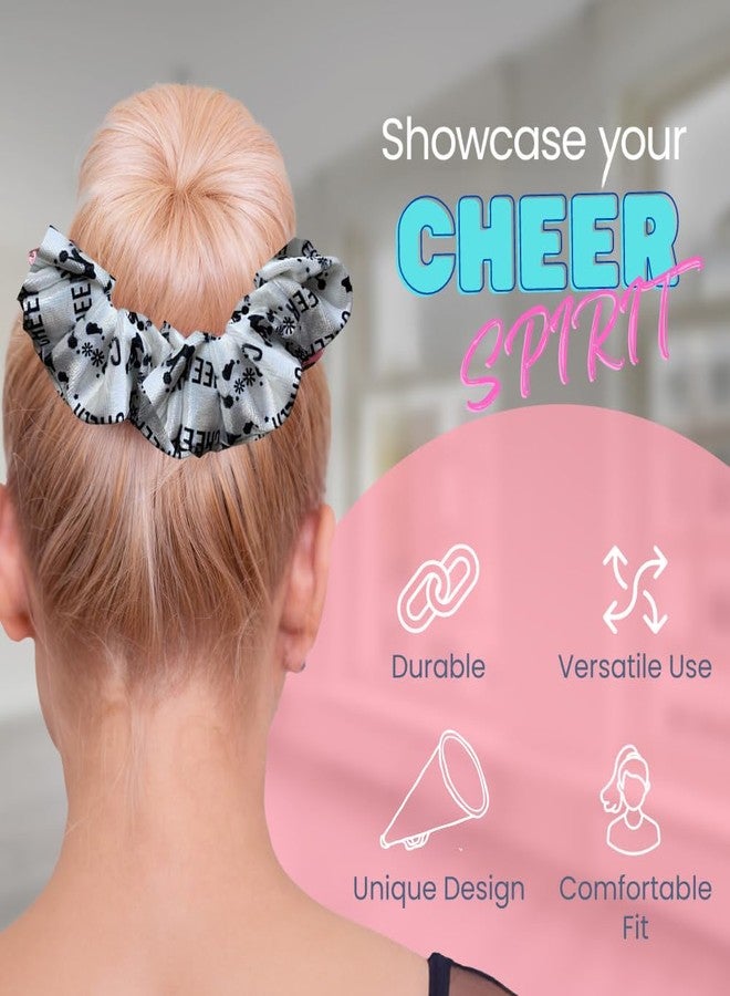 Infinity Collection - Cheer Scrunchie Set - Cheer Girl Hair Accessories, Elastics for Cheerleaders & Teams, Giftable Premium Quality - 2 Pcs - Image 4