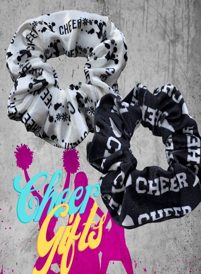Infinity Collection - Cheer Scrunchie Set - Cheer Girl Hair Accessories, Elastics for Cheerleaders & Teams, Giftable Premium Quality - 2 Pcs - Image 5